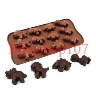 Khuôn silicon 12 chú khủng long