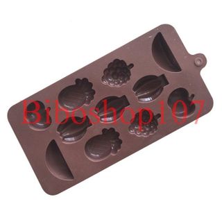 Khuôn silicon 11 hình hoa quả