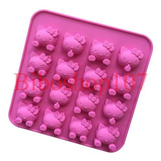 Khuôn silicon 16 chú mèo biểu cảm