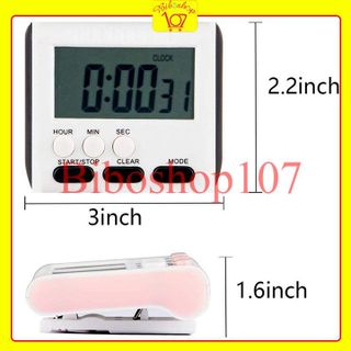 Đồng hồ điện tử đa chức năng, báo thức, hẹn giờ dùng cho nhà bếp