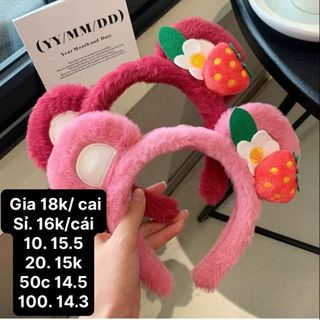 BỜM Lông Mịn Dâu Tây Gấu Lotso giá sỉ