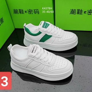 Giày thể thao nữ chất da mềm êm chân K438