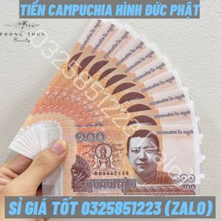 Sỉ 100 Tờ Tiền Campuchia Hình Phật, Mệnh Giá 100 Riels Giá Cực Kì Tốt