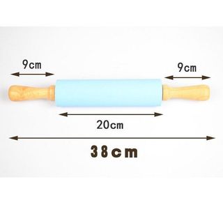 Cán lăn bột silicon 30 - 38 cm