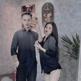 ÁO SƠ MI NAM ĐŨI DÀI TAY IN LOANG CHỮ MỚI