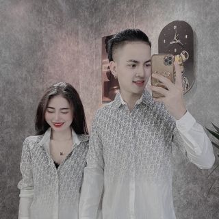 ÁO SƠ MI NAM ĐŨI DÀI TAY IN LOANG CHỮ MỚI