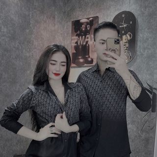 ÁO SƠ MI NAM ĐŨI DÀI TAY IN LOANG CHỮ MỚI