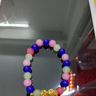 Chuỗi đeo tay đủ màu sắc mix tỳ hưu