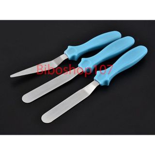 Bàn xoay bánh đế silicon + Bộ 41 đui bắt kem + bộ 3 dụng cụ chà láng + cán lăn gỗ