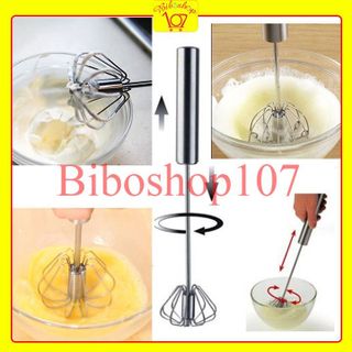 Phới lồng đánh trứng, tạo bọt cafe trục tự xoay bằng inox cao cấp