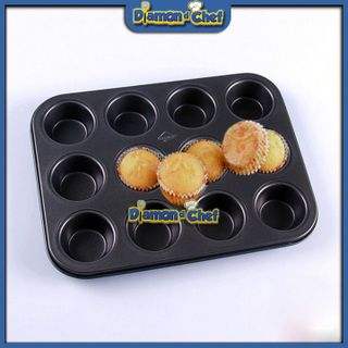 Khuôn Nướng Bánh Chống Dính Cupcake 12 ô mini giá sỉ