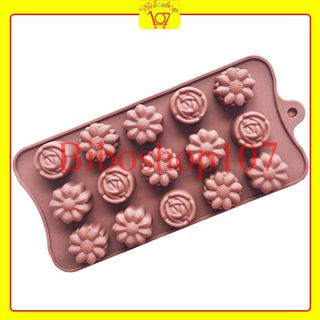 Khuôn silicon làm thạch, rau câu, socola hình hoa 2