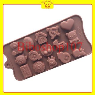 Khuôn silicon làm thạch, rau câu, socola Valentine Love 2