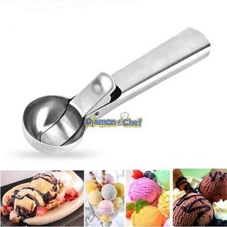 Muỗng / Thìa Múc Kem 5cm Inox Không Rỉ Tiện Lợi
