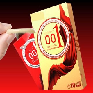 (Chính Hãng) Bao cao su OLO Red Thin 001 Square Gold hạt gai và gân nổi đặc biệt giá sỉ