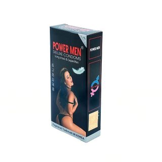 Bao cao su Powermen Siêu mỏng thuốc kéo dài hình cô gái hộp 12 cái