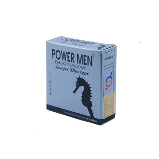 Bao cao su Powermen Longer Plus kéo dài Lốc 48 hộp 3 cái
