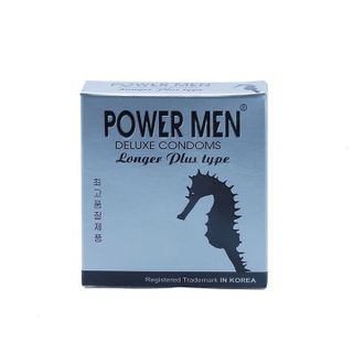 Bao cao su Powermen Longer Plus kéo dài Lốc 48 hộp 3 cái