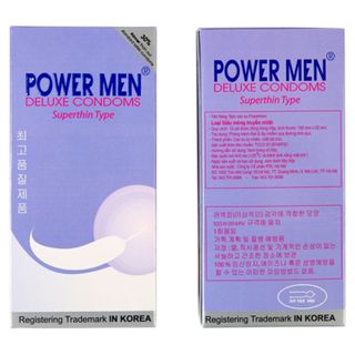 Bao cao su Powermen Siêu mỏng Lốc 12 hộp 12 cái