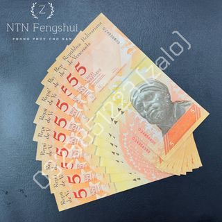 Combo 100 Tờ Tiền Venezuela Hình Con Trút Mệnh Giá 5 CINCO Lì Xì Tết Thả Ga, Lì Xì Tết Độc Lạ