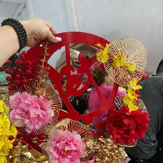 Vòng treo trang trí Tết.