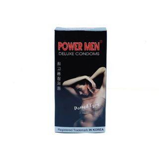 Bao cao su Powermen Dotted hạt nổi Lốc 12 hộp 12 cái