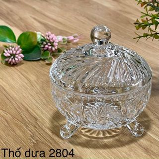 Thố thuỷ tinh đựng mứt , hạt dưa ngày Tết