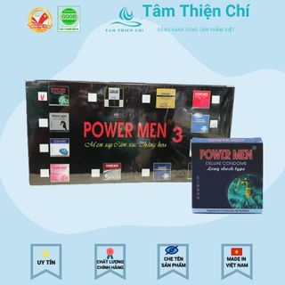Bao cao su Powermen Cá ngựa 4in1 kéo dài Lốc 48 hộp 3 cái