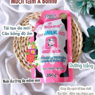 Muối Tắm Sữa Bò Tẩy Tế Bào Chết, Trắng Da A Bonne Spa Milk Salt 350g Thái Lan