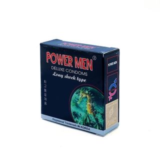 Bao cao su Powermen Cá ngựa 4in1 kéo dài Lốc 48 hộp 3 cái