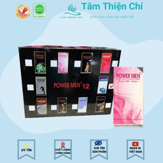 Bao cao su Powermen Siêu mỏng thuốc kéo dài Lốc 12 hộp 12 cái giá sỉ