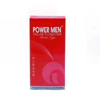 Bao cao su Powermen ROCKET bi chấm Lốc 12 hộp 12 cái