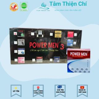 Bao cao su Powermen Ngọc trai kéo dài Lốc 48 hộp 3 cái