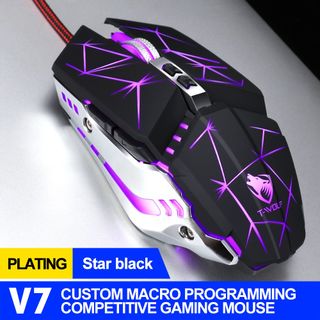 CHUỘT CÓ DÂY GAMING T-WOLF  V7