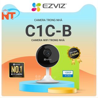 Camera WIFI Trong Nhà Ezviz C1C-B 1080P Nhỏ gọn, Sắt Nét, Hổ trợ thẻ nhớ lên đến 128G - Hàng chính hãng giá sỉ