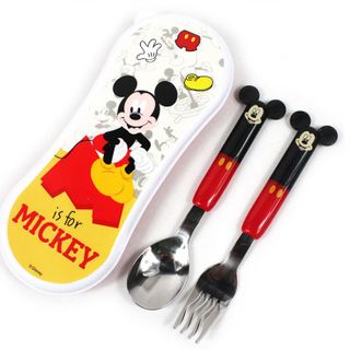 Set muỗng nĩa inox lớn kèm hộp Disney