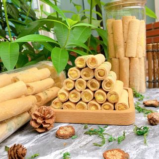 Bánh Ống Ngò Đậu Phộng