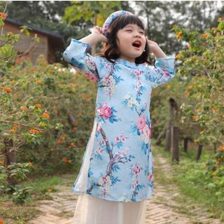 Áo dài tết cho bé gái, hàng chất lượng cao