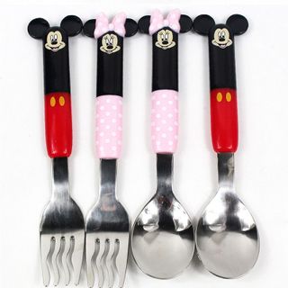 Set muỗng nĩa inox lớn kèm hộp Disney