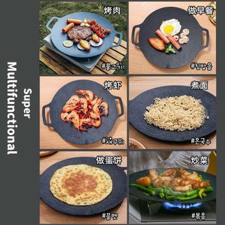 CHẢO ĐÁ BẰNG GANG NƯỚNG CHỐNG DÍNH