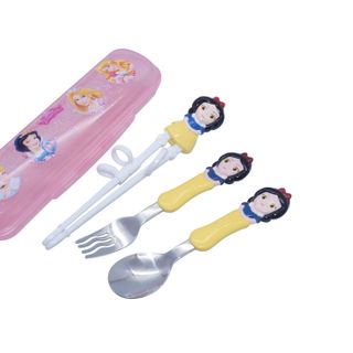 Set muỗng nĩa đũa tập ăn 3D và hộp đựng thương hiệu Disney