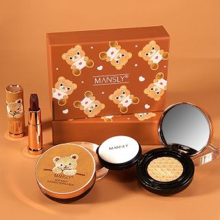 Set Mansly gấu son 3 màu và phấn nước siêu đẹp