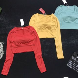 Áo crottop dài tay hàng bao đẹp