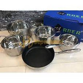 BỘ NỒI INOX 5 món  Arber AB- DQ01 hàng chính hãng
