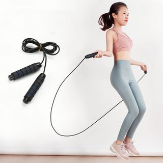 SP015-Dây nhảy giảm cân đốt mỡ bụng lõi thép đàn hồi KHÔNG TẠ dài 2.9m tập thể dục gym muay thái tại nhà