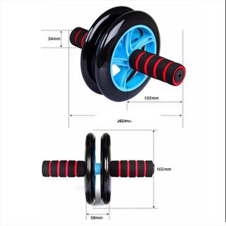SP031-Dụng cụ tập gym thể dục thể thao con lăn tập bụng 2 bánh, máy tập cơ bụng con lăng tập gym
