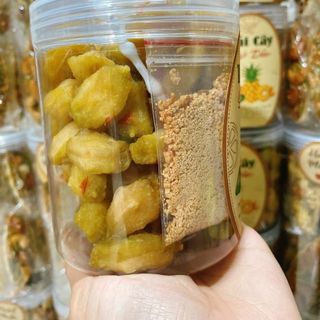 Hủ 300gr Cóc non sấy dẻo muối ớt nguyên trái
