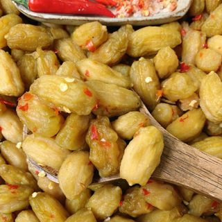 Hủ 300gr Cóc non sấy dẻo muối ớt nguyên trái