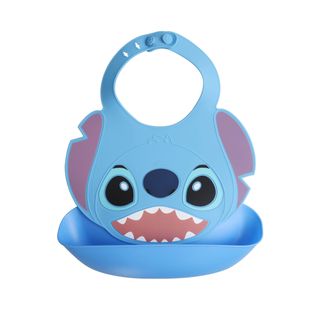 Yếm ăn silicone 3D Disney cao cấp-máng tháo rời