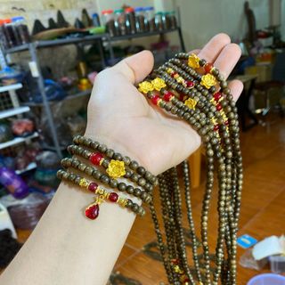 Vòng trầm mix hoa sen giá rẻ